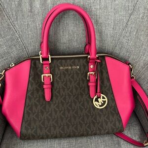Pink/Brown REAL Micheal Kors handbag!